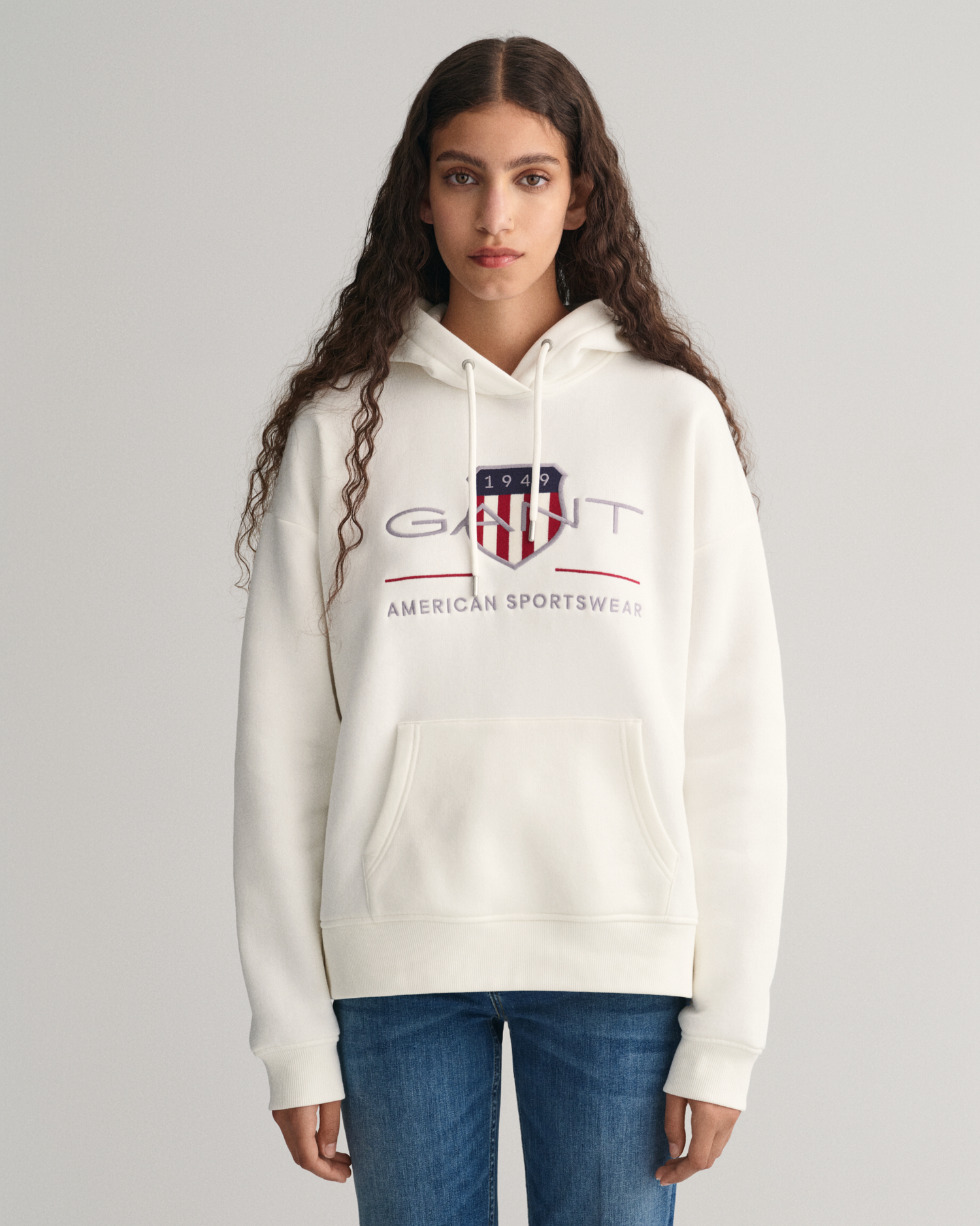 ガント Gant 【 Tonal Logo Archive Shield Hoodie Women 】 ファッション レディースファッション トップス パーカー レディ Tonal Archive Shield Hoodie - GANT